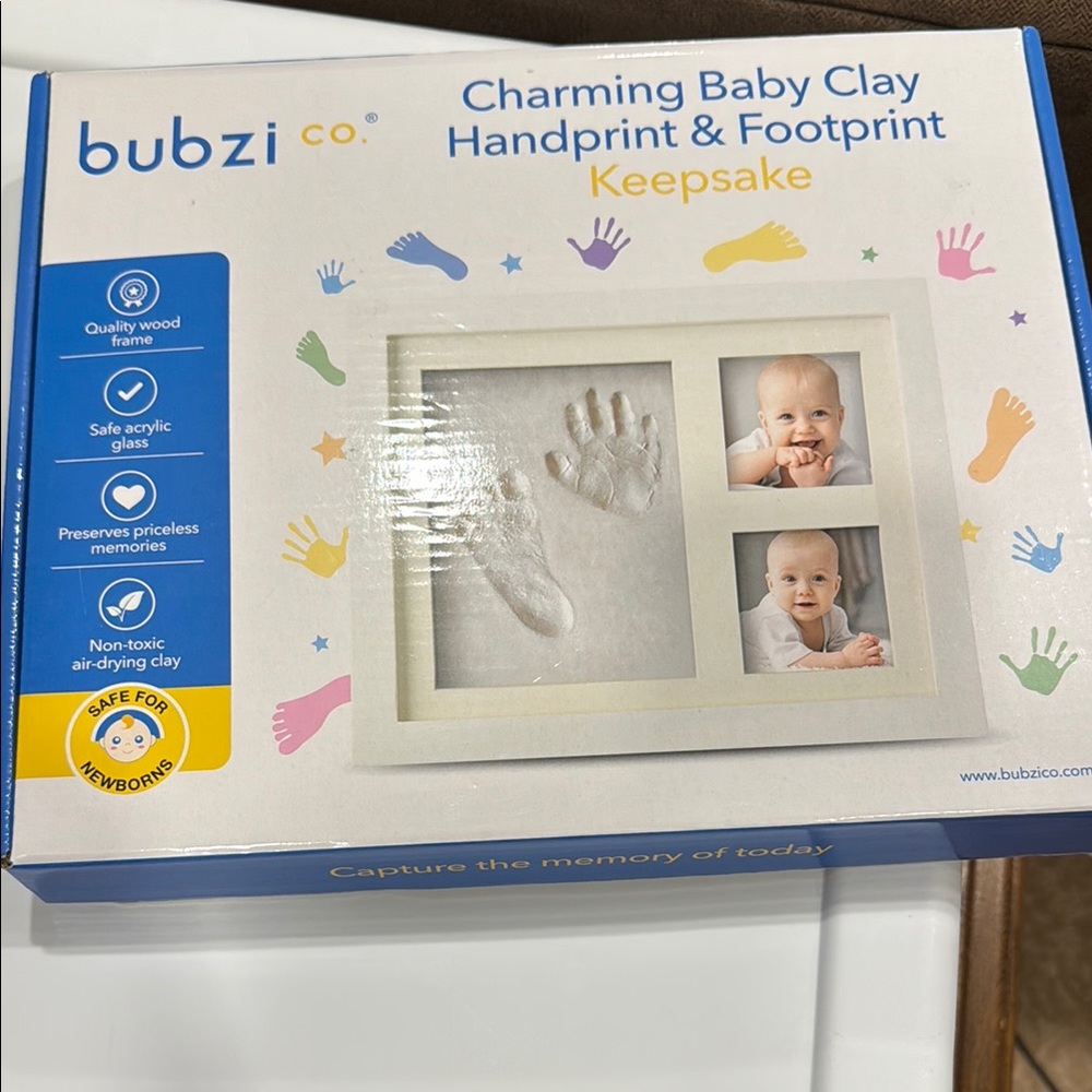 Baby Handprint & Footprint Keepsake Kit - White